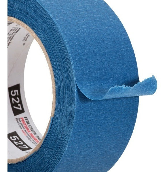 Fita Crepe Azul Pintura Imobiliaria Parede 48mm X 50m Adere - Thony Ferragem