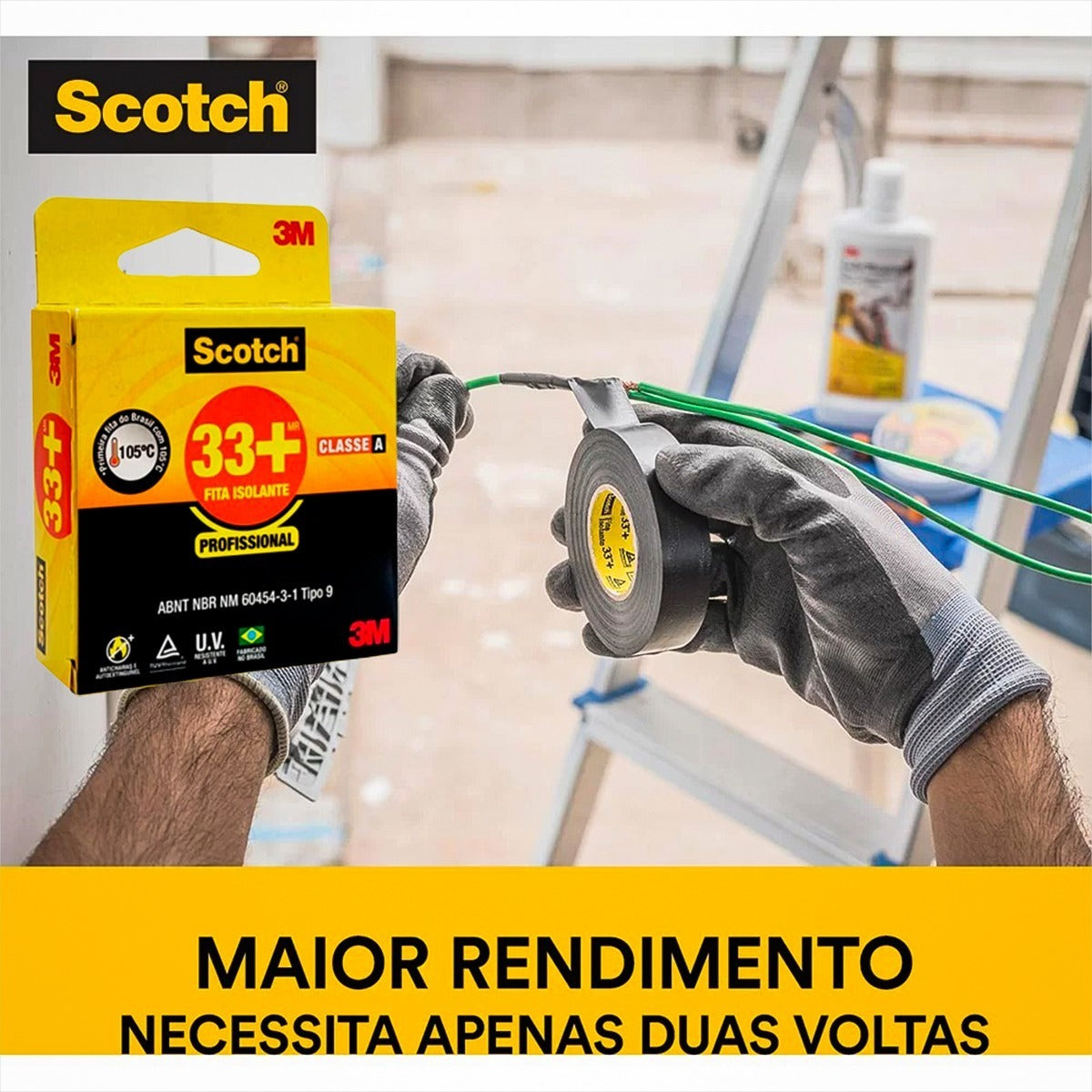 Fita Isolante Pvc Scotch 33 19mm X 5m 3M - Thony Ferragem