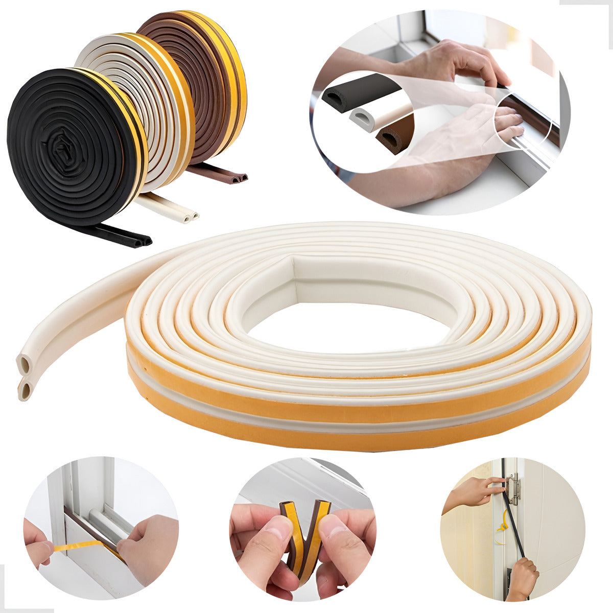 Veda Frestas Adesivo 6m 2mm Branco Comfortdoor - Thony Ferragem