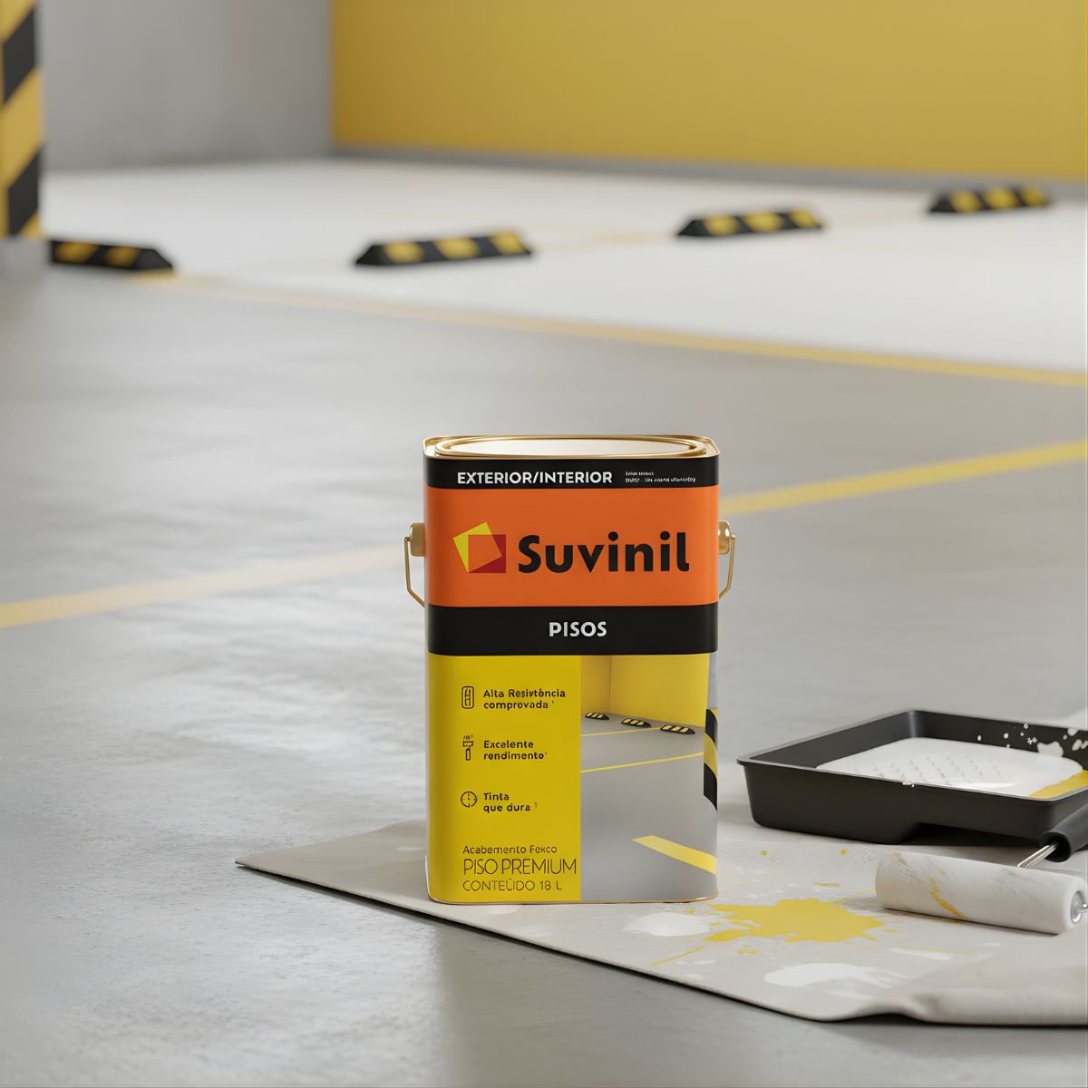 Tinta Piso Cinza Escuro 18lts Suvinil