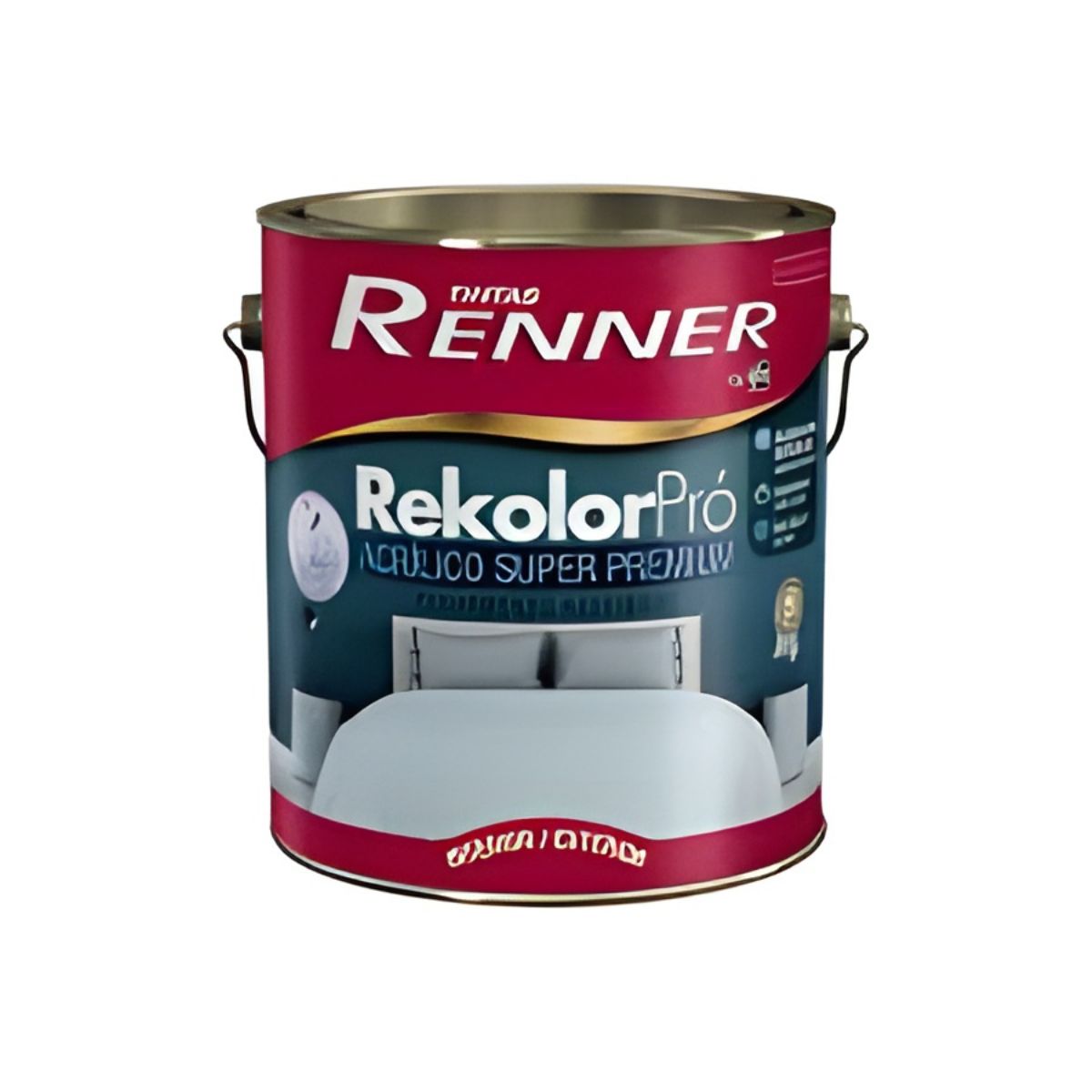 Tinta Rekolor Pro Acetinada Branco 3,6L Renner