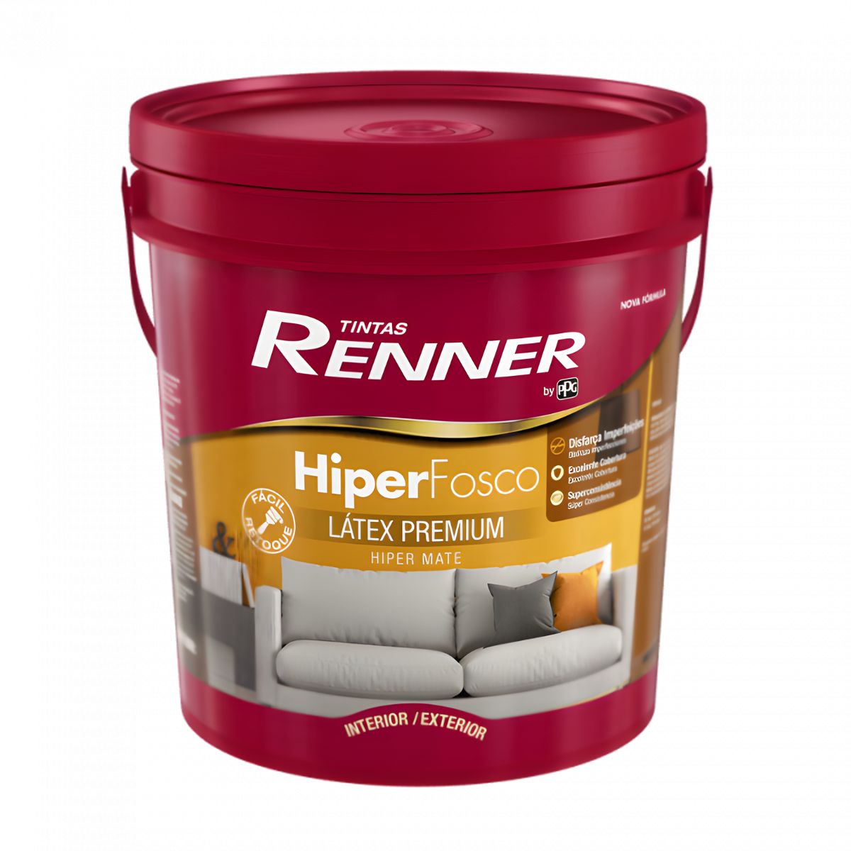 Tinta Acrílica Hiper Fosco Branco 18L Renner
