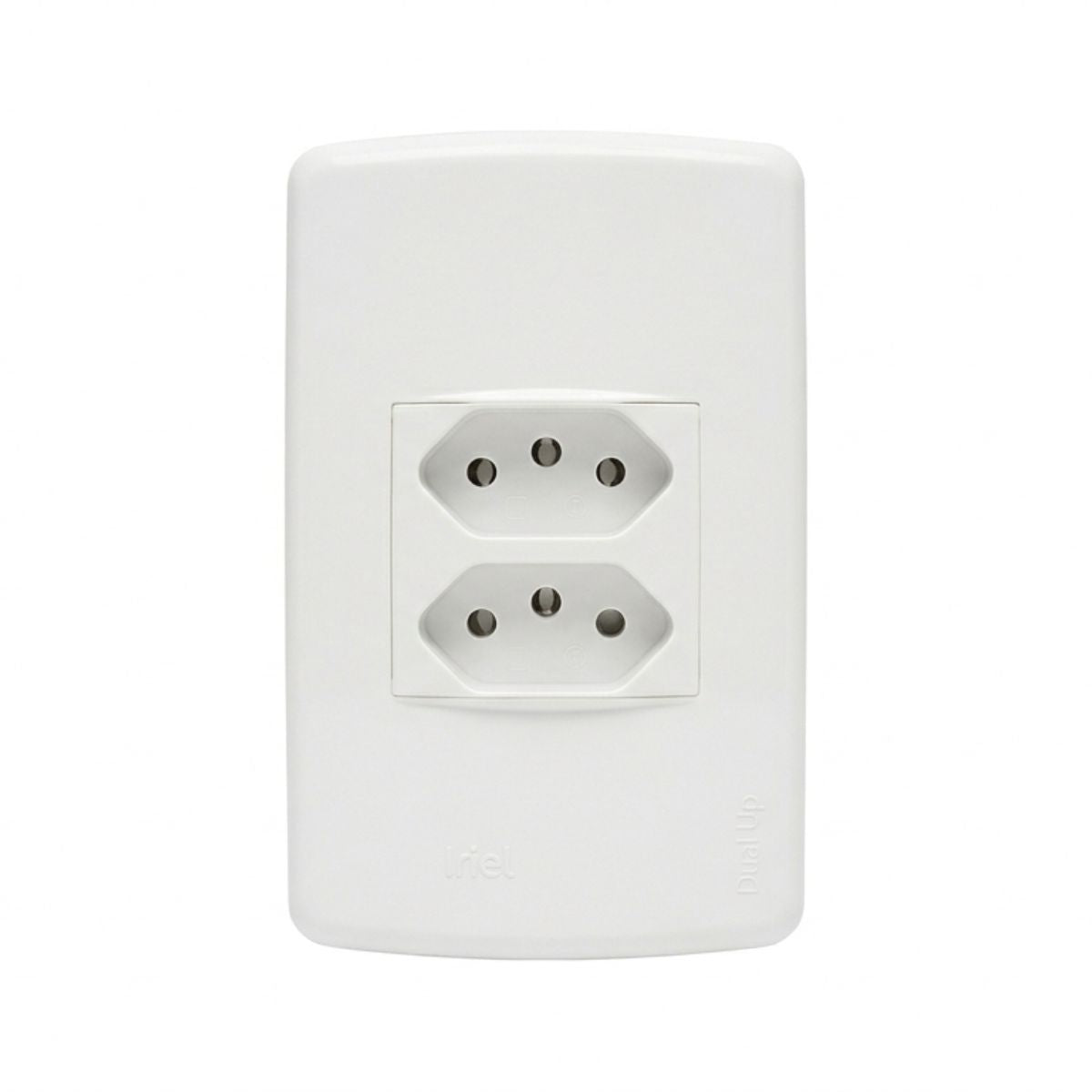 Conjunto 1 Tomada 2p+T 10a Duplex - Dual Up Iriel