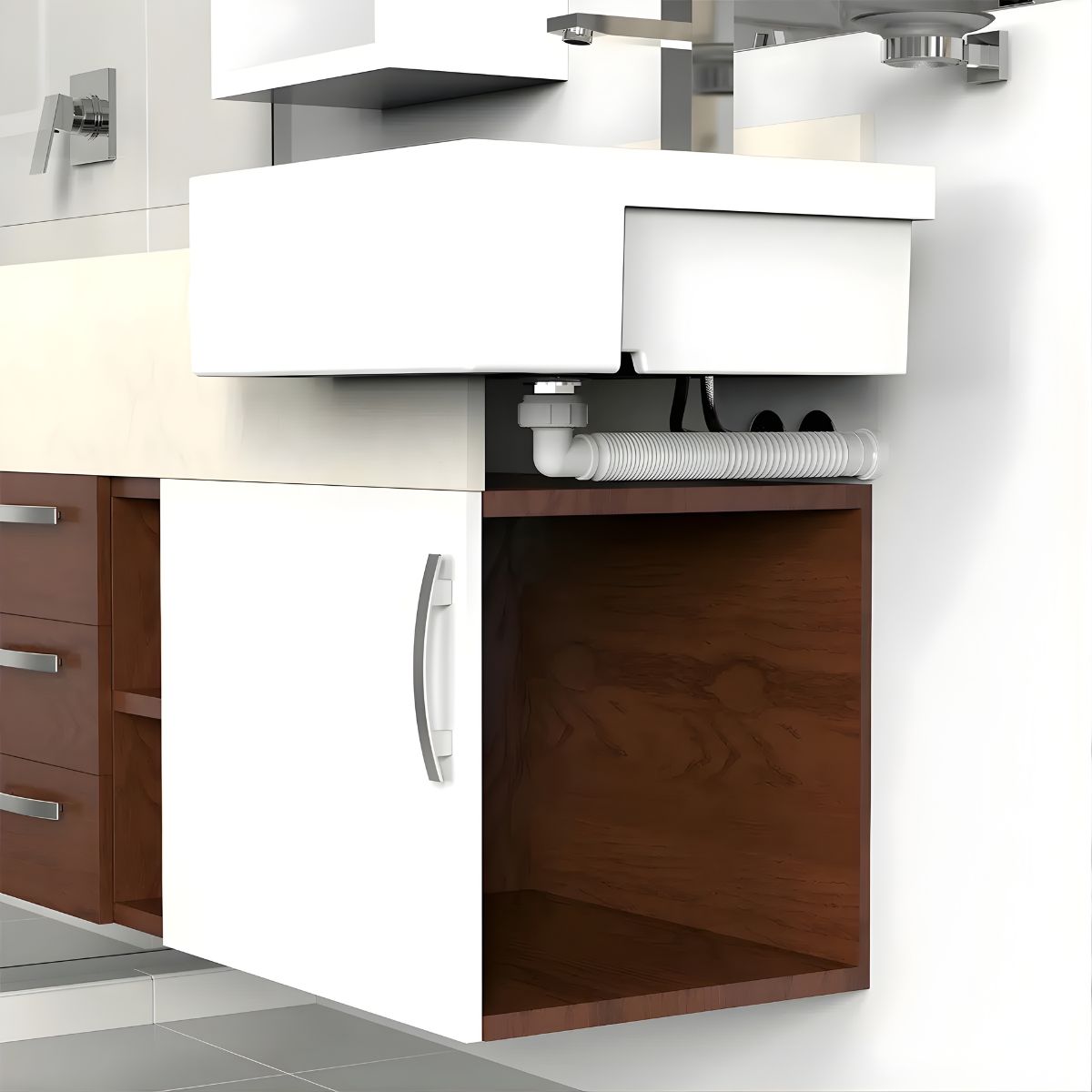 Sifão Tubo Extensivo Universal Com Joelho 90 1.1/4 Blukit