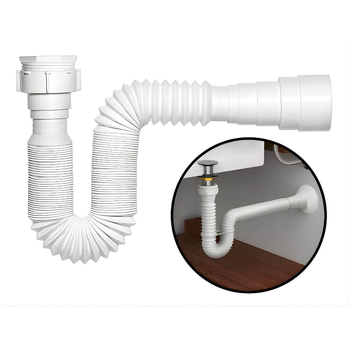 Sifão Tubo Extensivo 70cm Com Porca Blukit