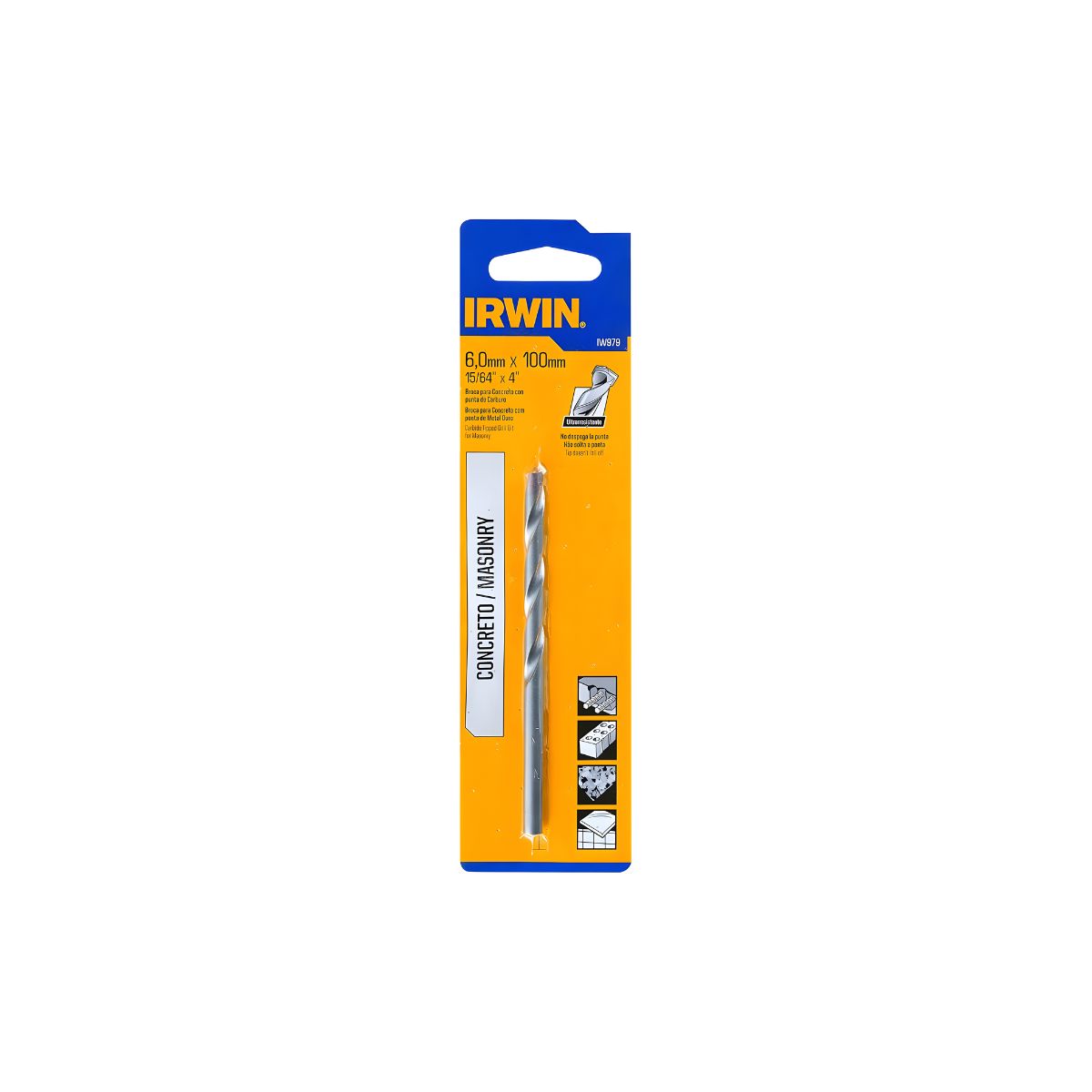 Broca Videa para Concreto 6mmx100mm Irwin