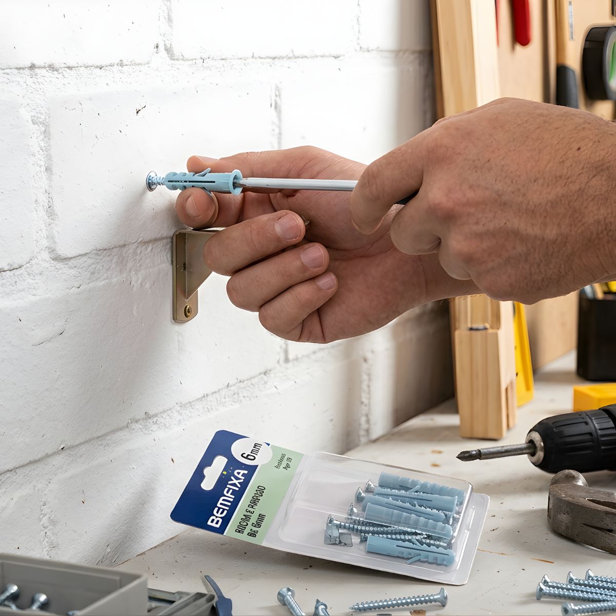 Bucha E Parafuso Bx 6mm BemFixa