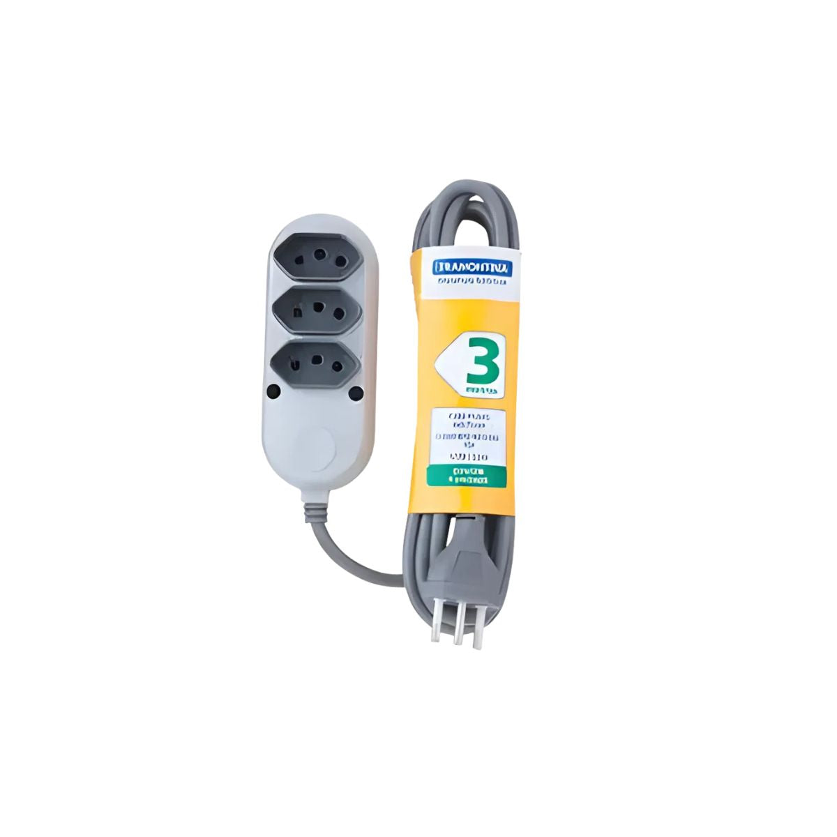 Extensao Eletrica 3 Tomadas 2p+T 10a/250v 3m Tramontina
