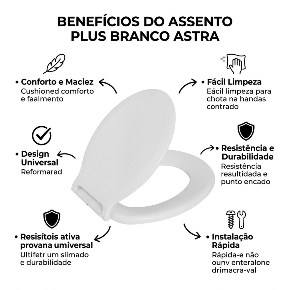 Assento Plus Branco Astra