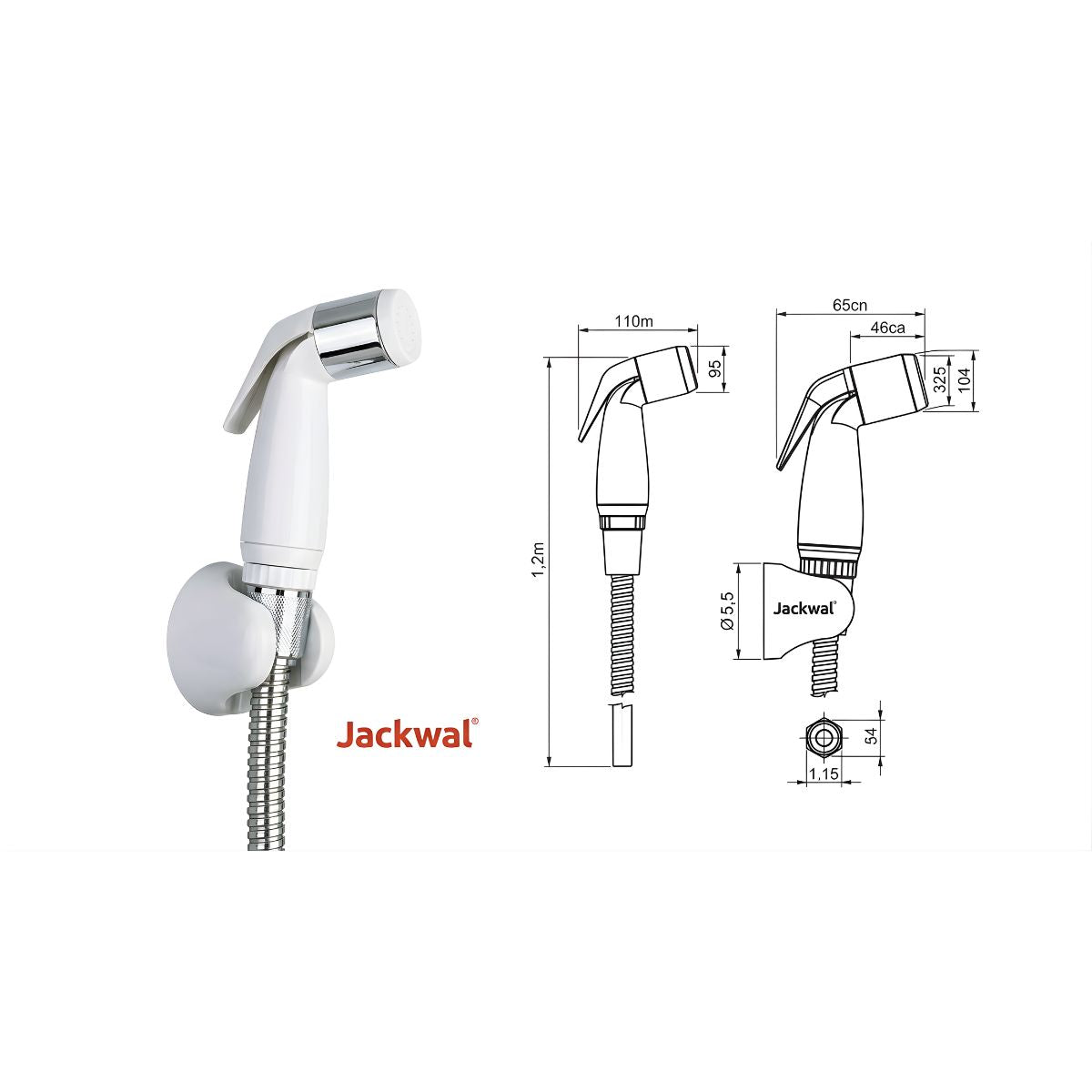 Ducha Higienica Branca Avulsa Jackwal