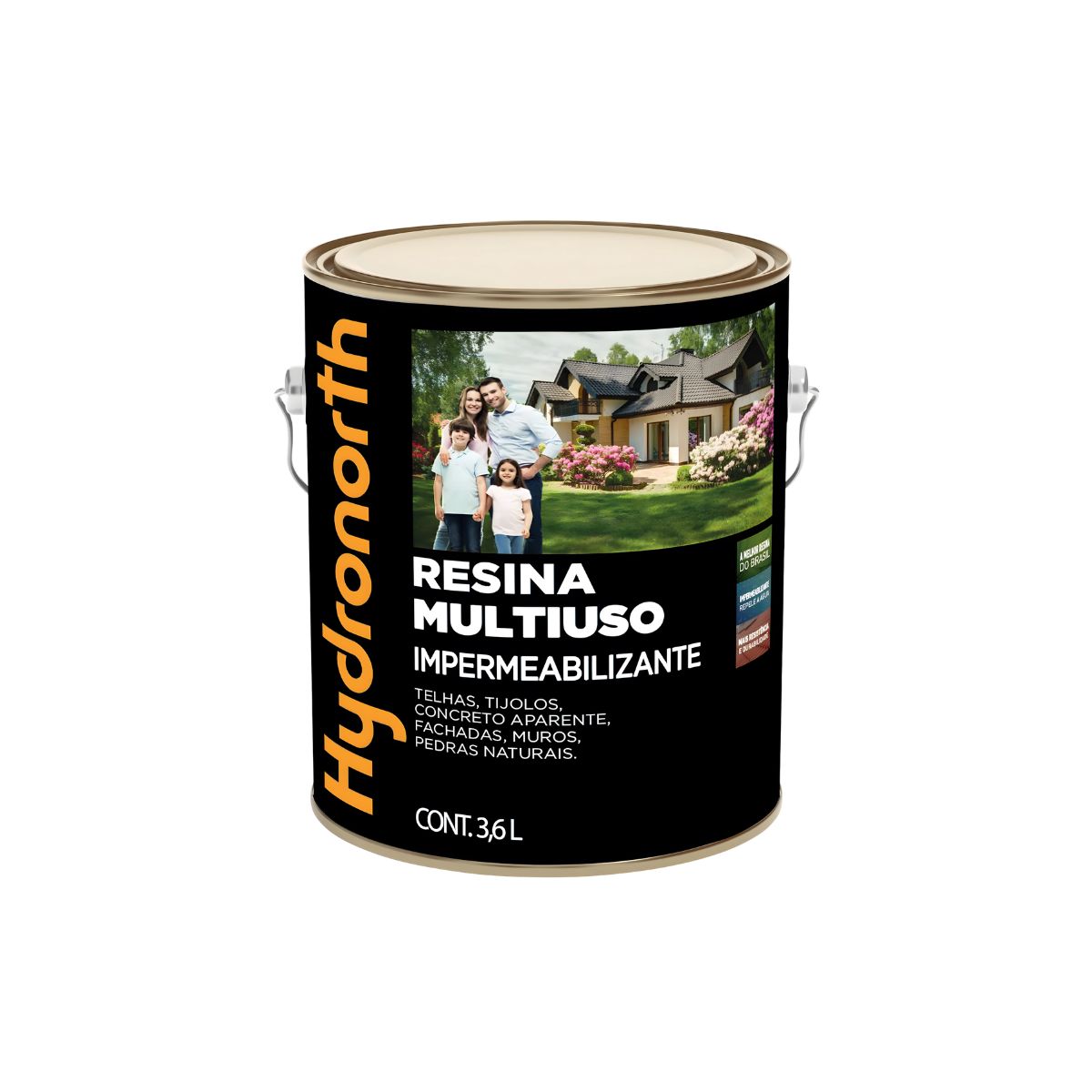 Resina Multiuso Incolor 3,6l Hydronorth