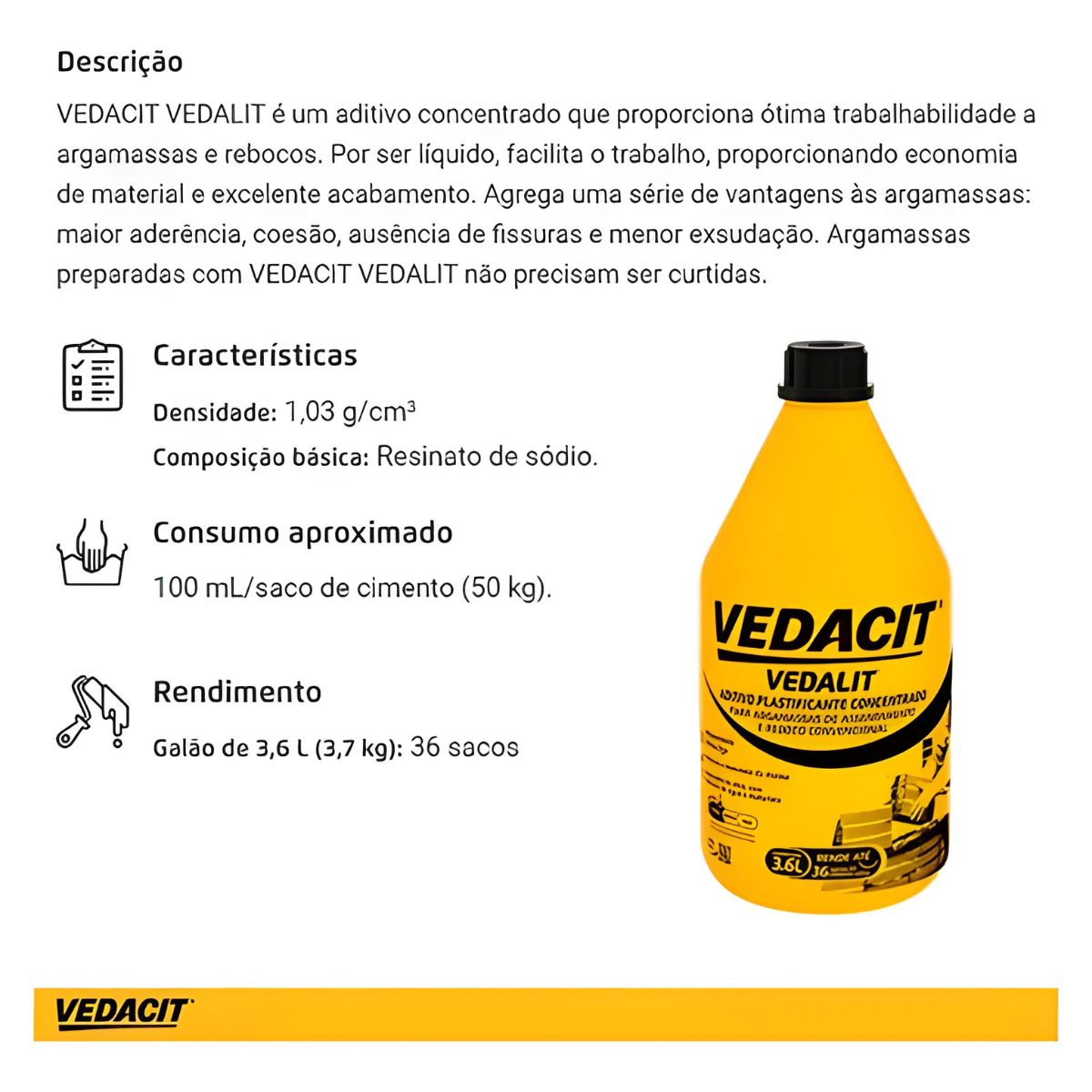 Alvenarit 3,6l Vedacit