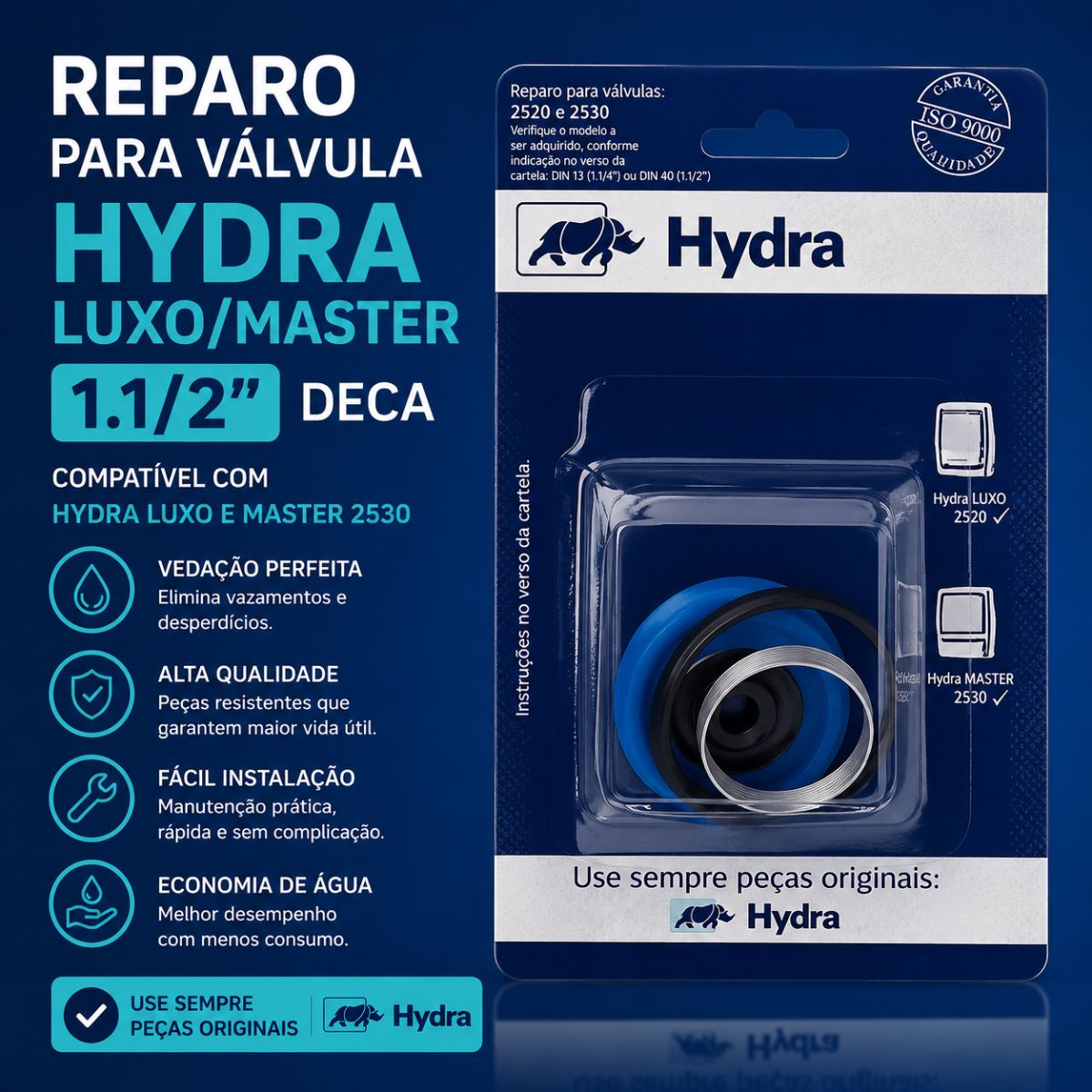Reparo Válvula Hydra Luxo/Master 1.1/2" Deca
