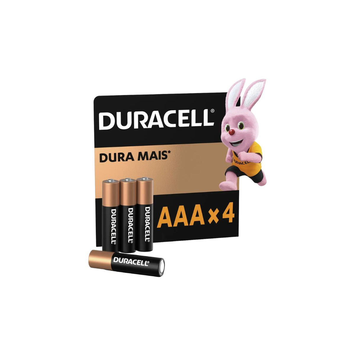 Pilha Alcalina Palito AAA Com 4 Unidades Duracell