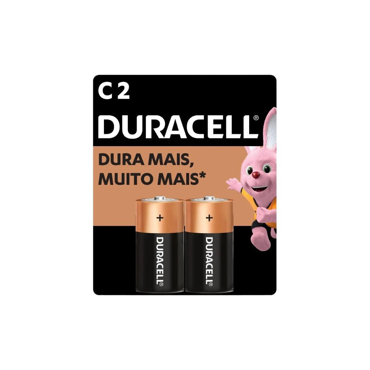 Pilha Alcalina Média C Com 2 Unidades Duracell