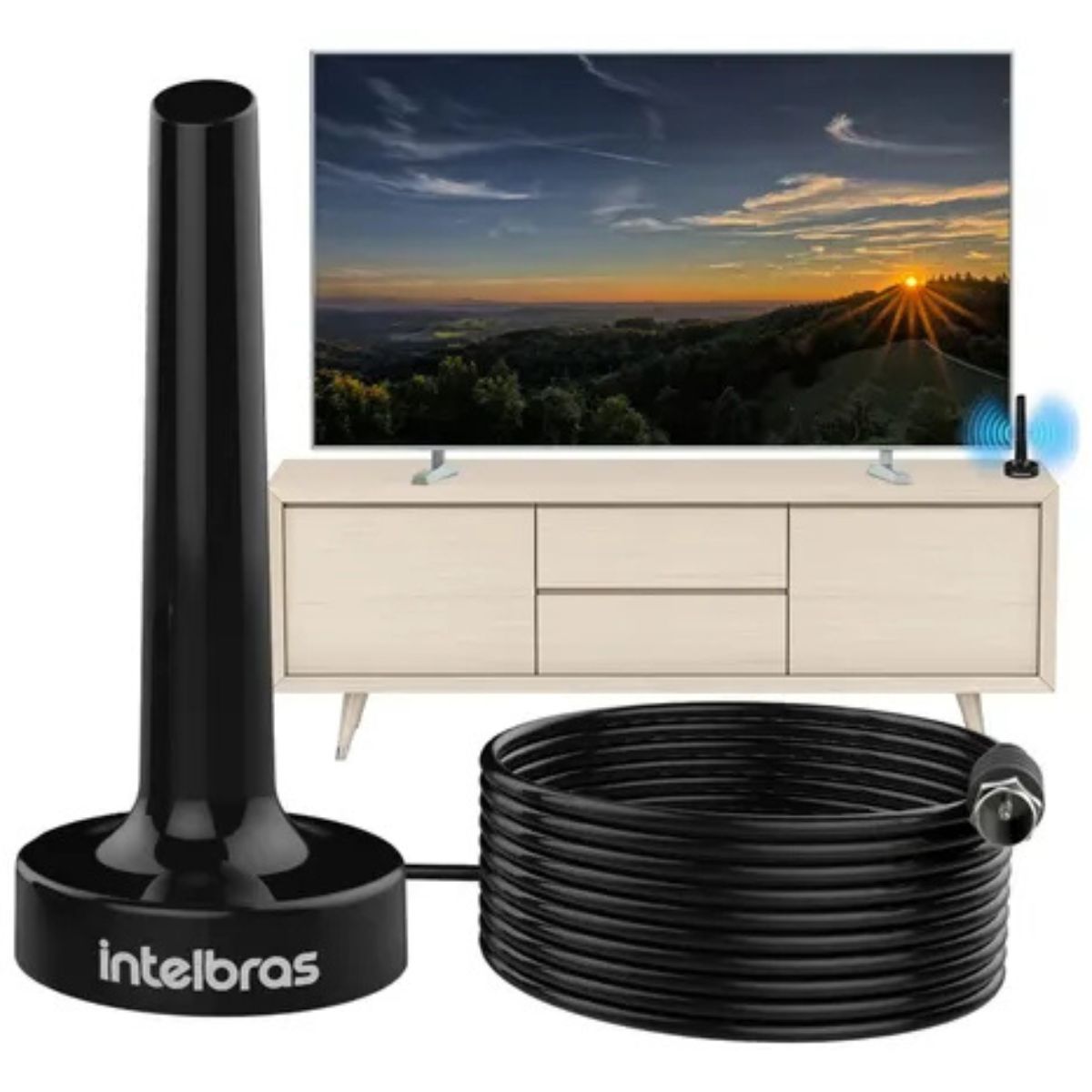 Antena De Tv Interna Uhf/Hdtv Ai 2031 5m Intelbras