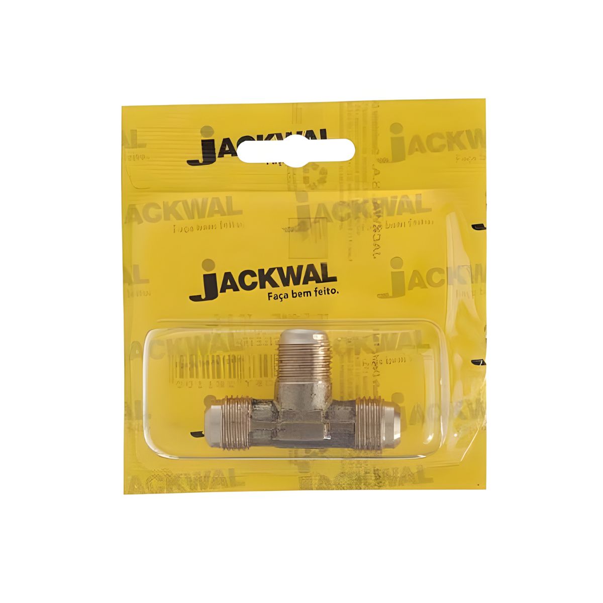 Tê de Cobre 5/8" UNF (Macho) para Tubo de Cobre 3/8" Jackwal