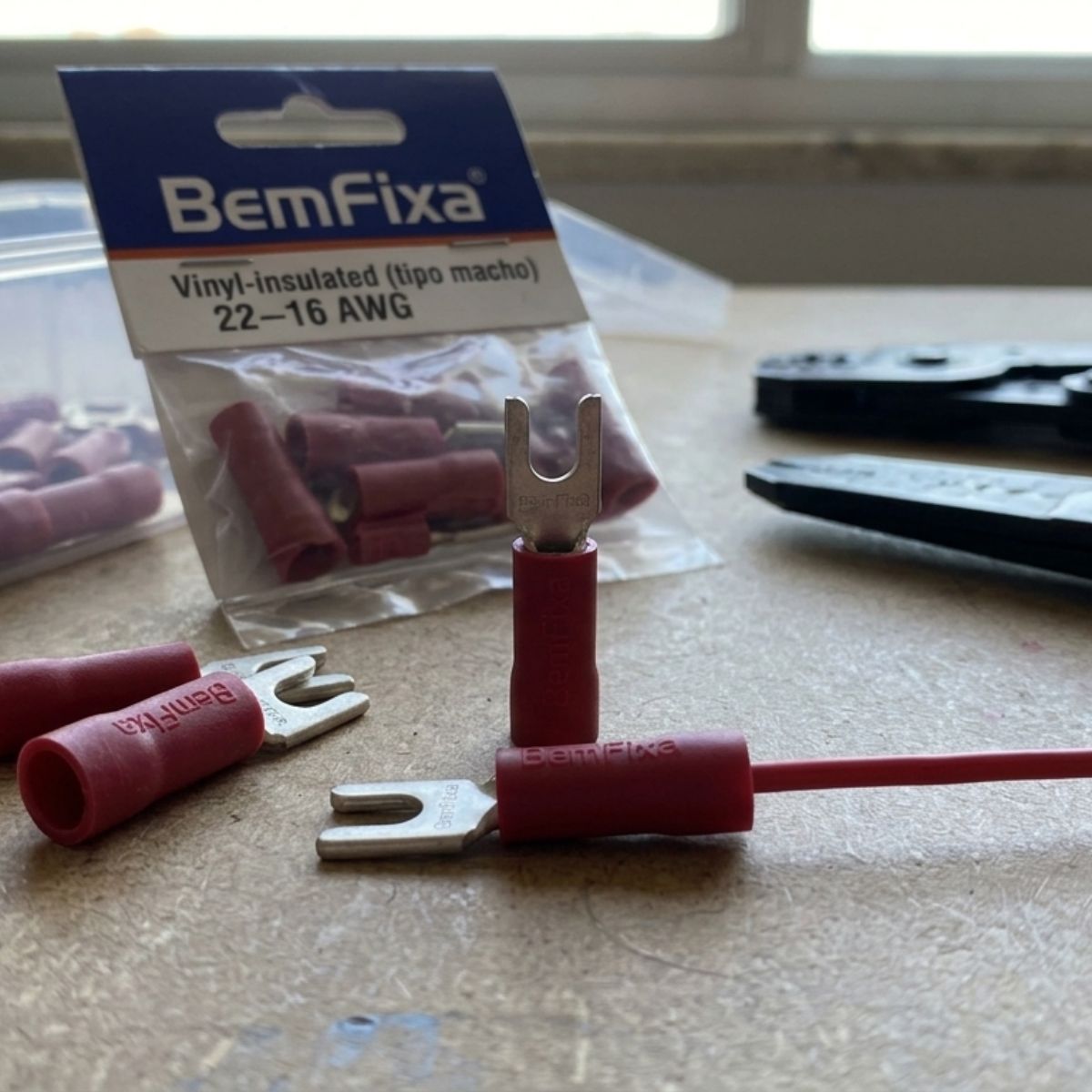 Terminal Tipo Macho 22–16 AWG BemFixa