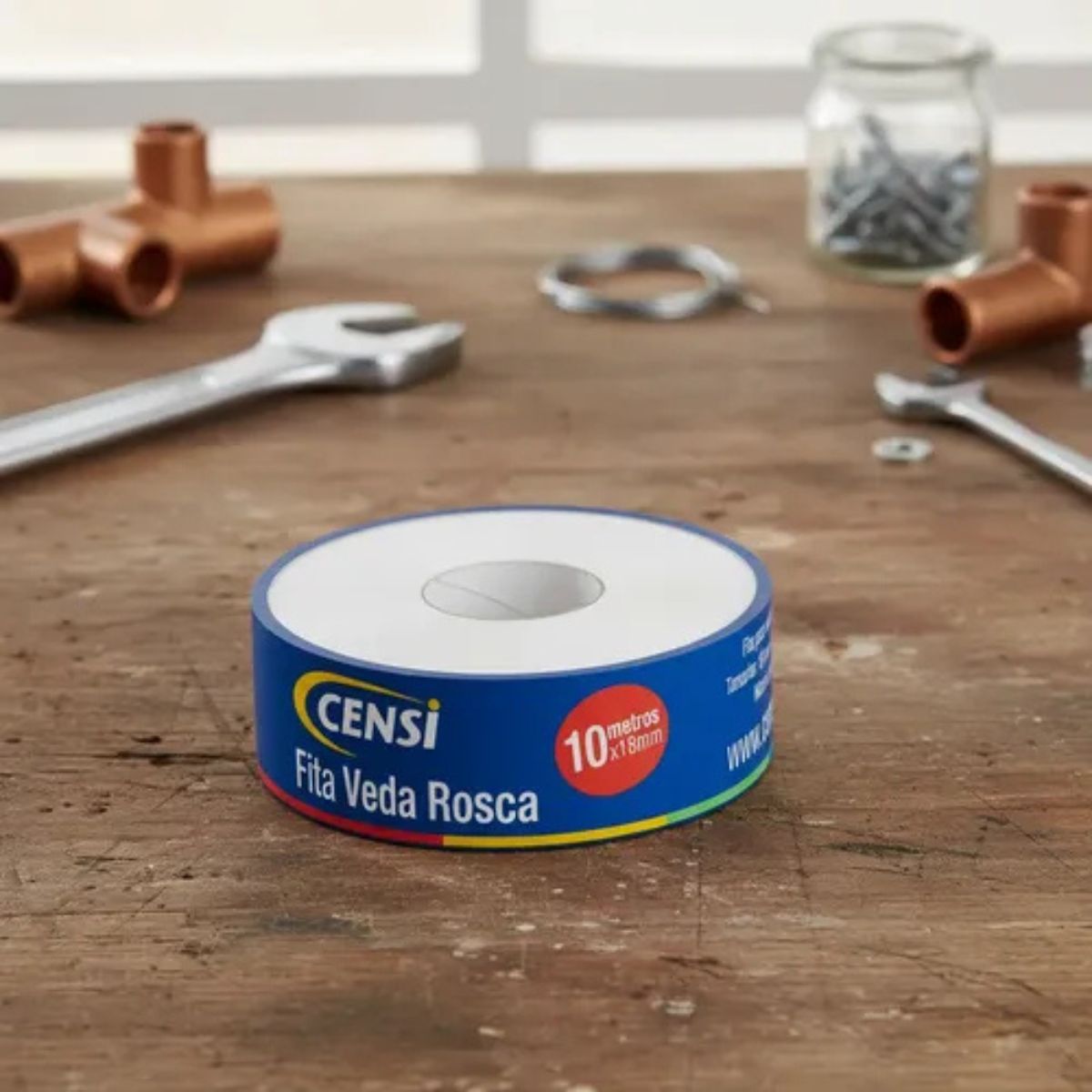 Fita Veda Rosca Teflon 18mm x 20m Censi