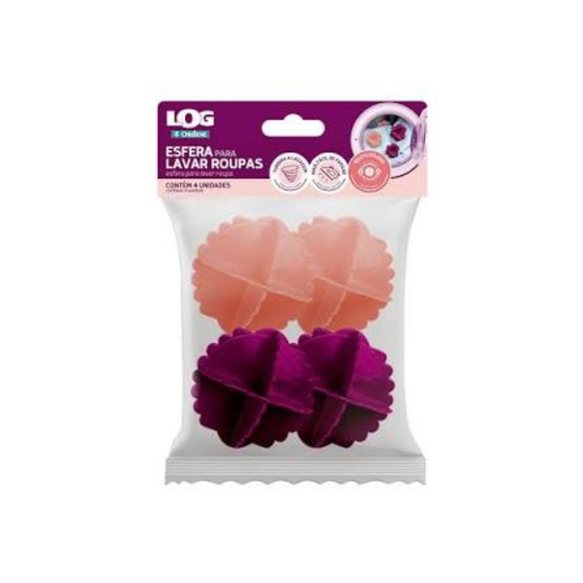 Log Esfera P/ Lavar Roupas 4un Ordene
