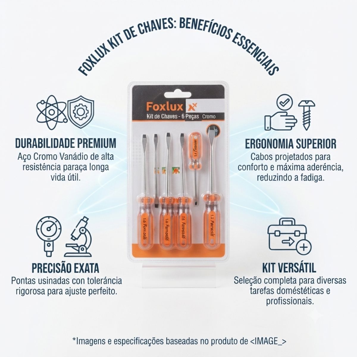 Kit Chave de Fenda e Phillips 6 Peças Famastil