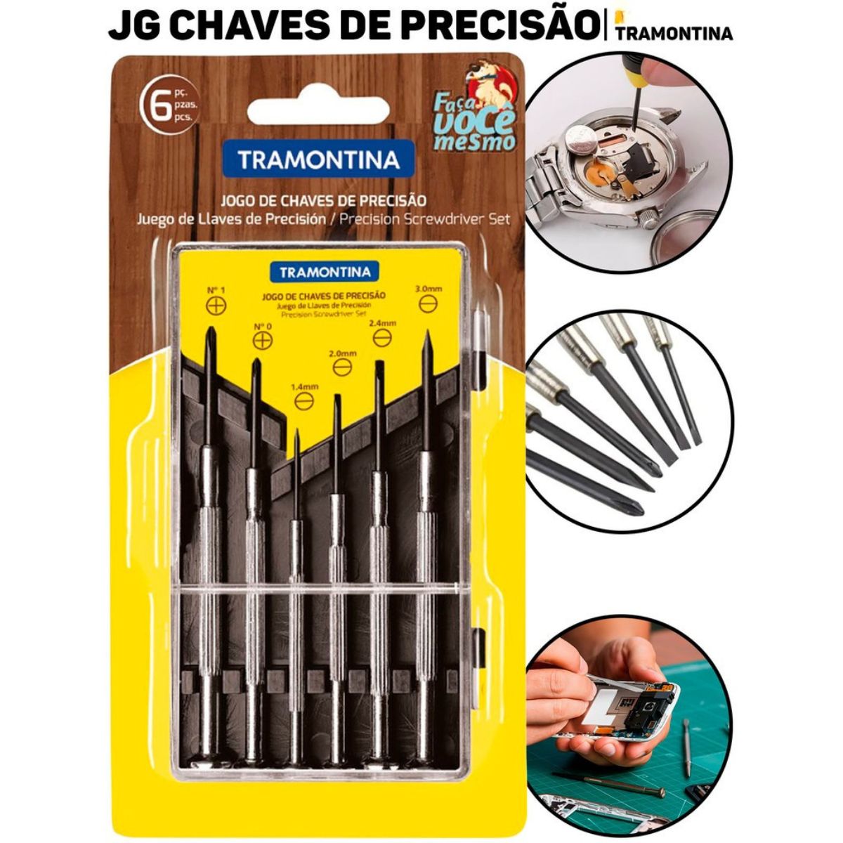 Jogo de Chaves de Precisão 6 Peças Tramontina