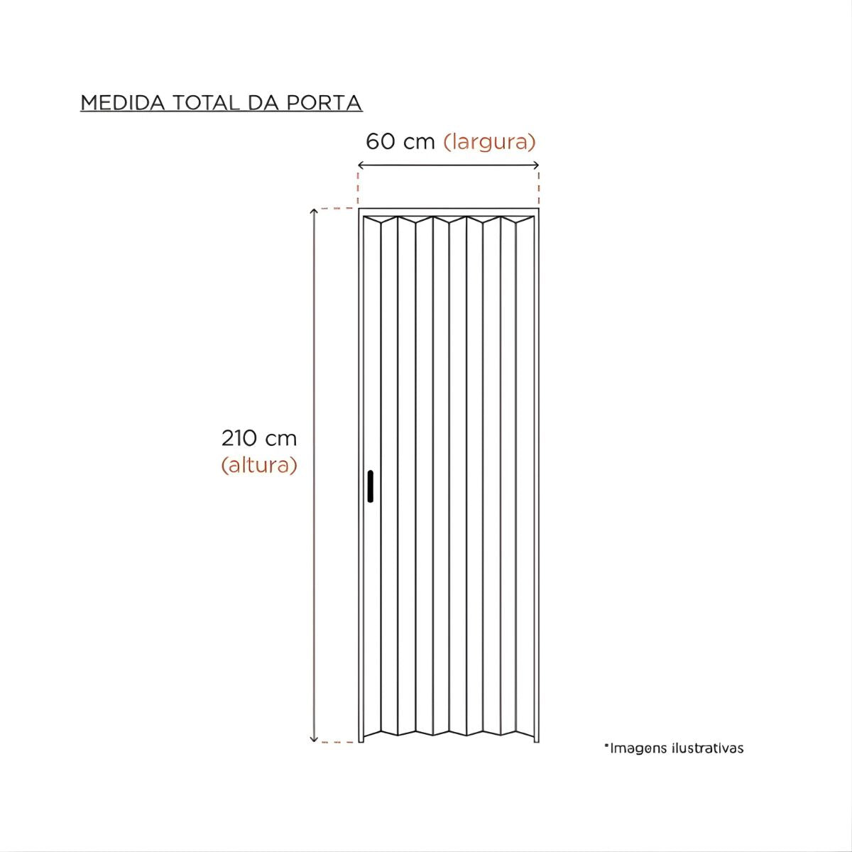 Porta PVC Sanfonada Branca