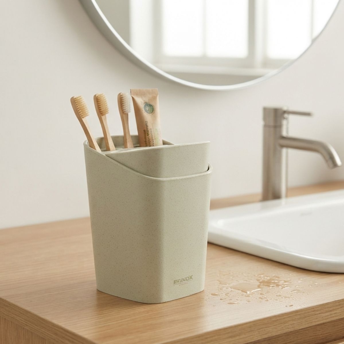 Porta Escova Eco Natural Brinox