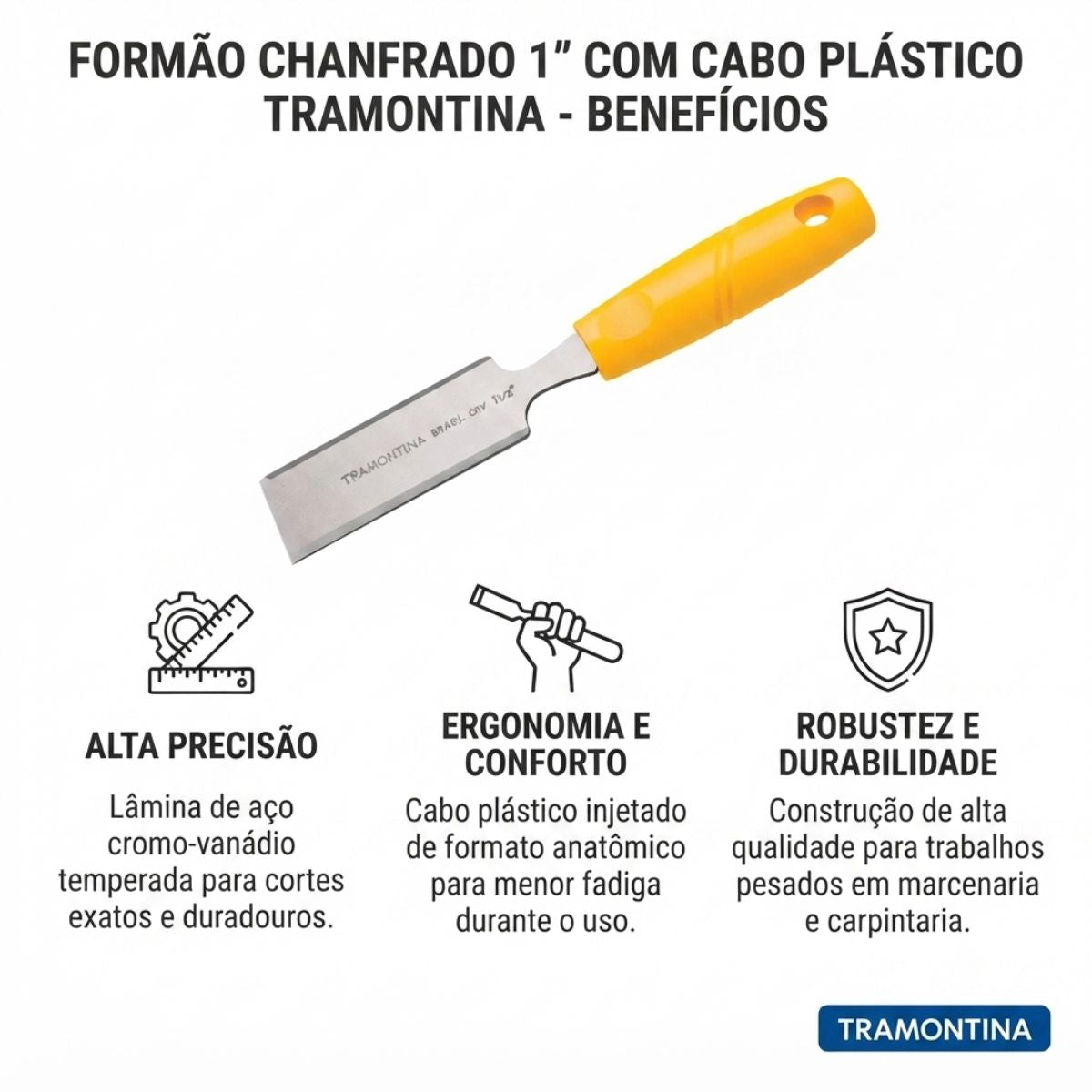Formao Chanfrado Cabo Plastico Tramontina