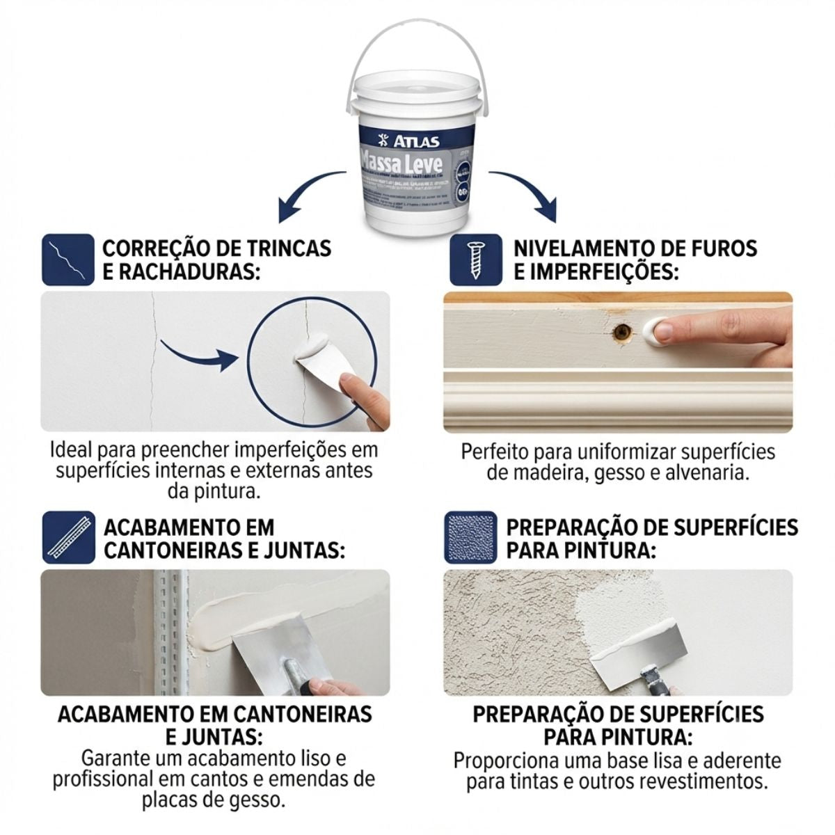 Massa Leve 90 g Atlas