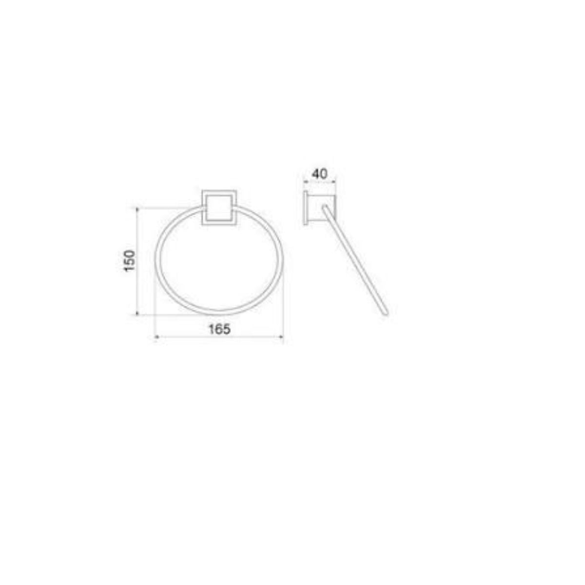 Toalheiro Argola 217 C 37 Meber