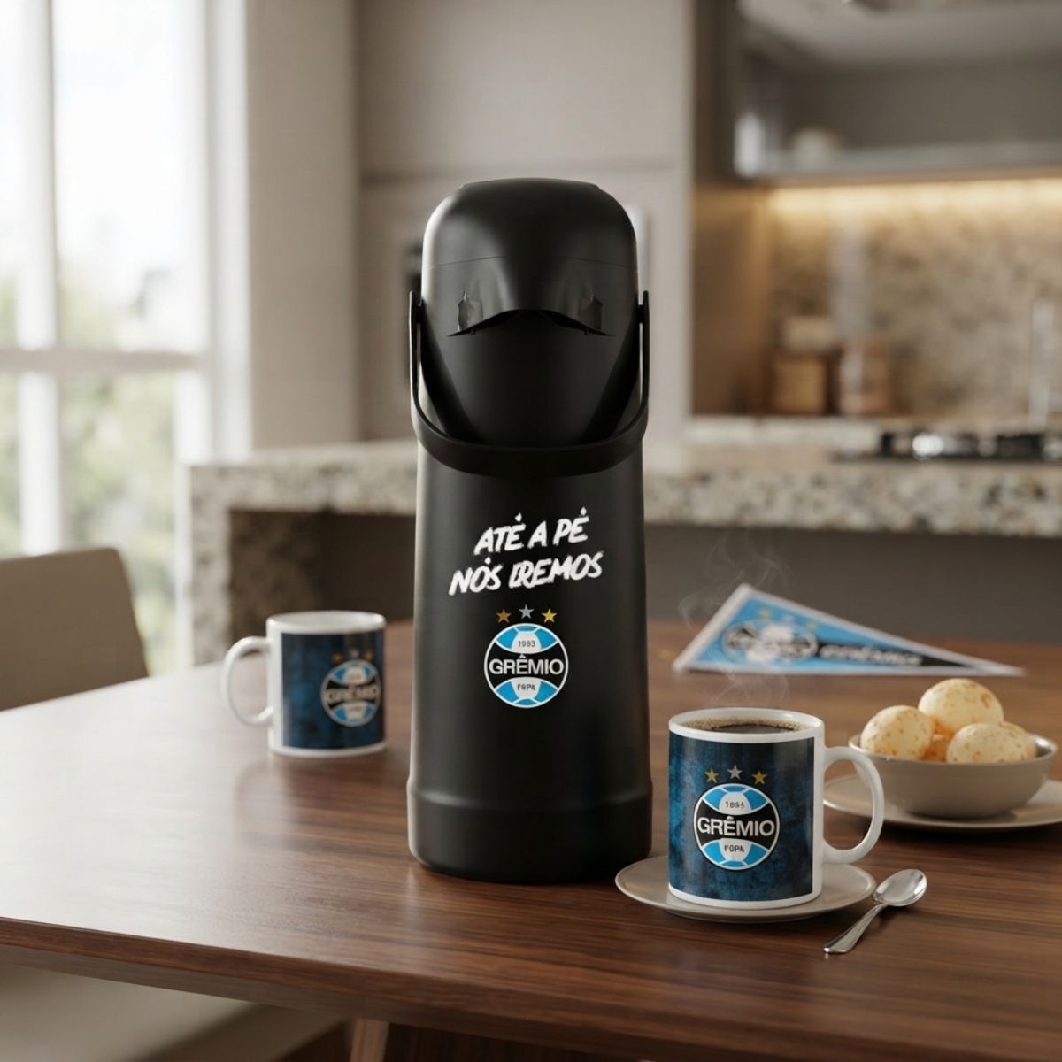 Garrafa Termica Pressao Gremio 1l Magic Pump Termolar