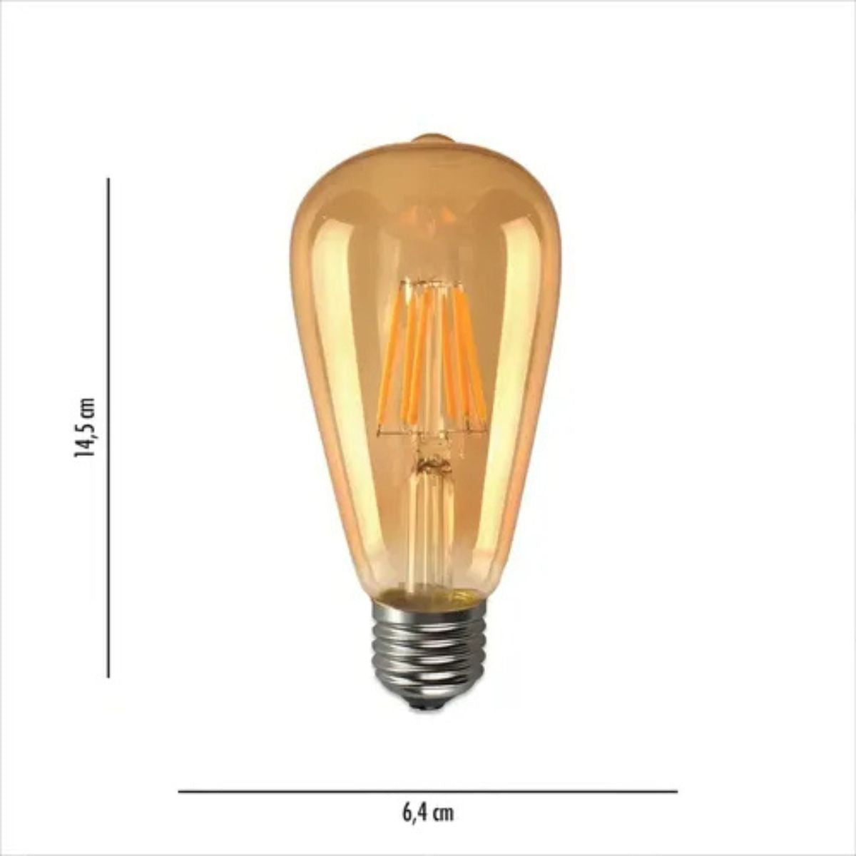 Lâmpada Filamento LED Vintage ST64 E27 Elgin