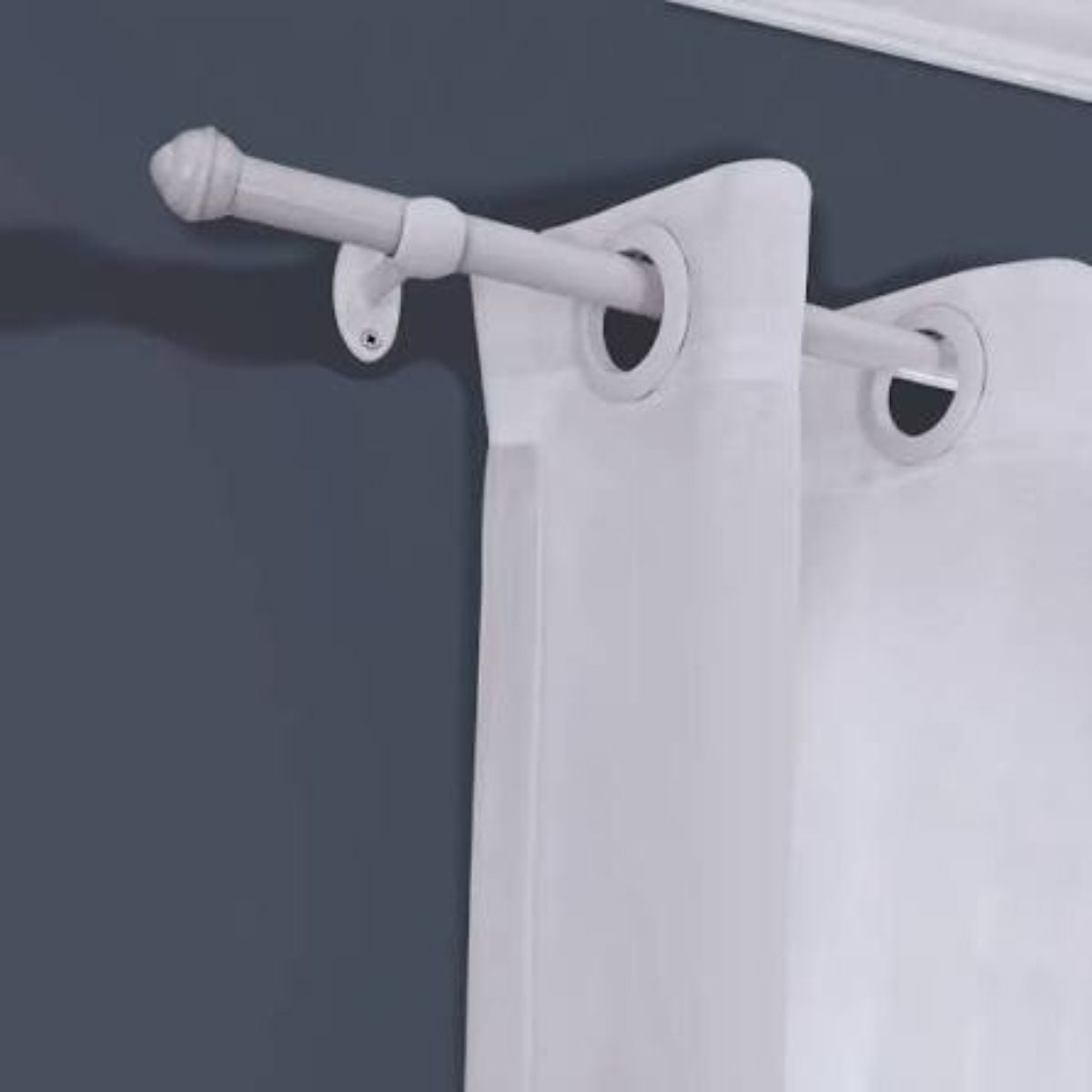 Kit 2 Varões para Cortina Branco 19mm 3 Metros Bella Arte