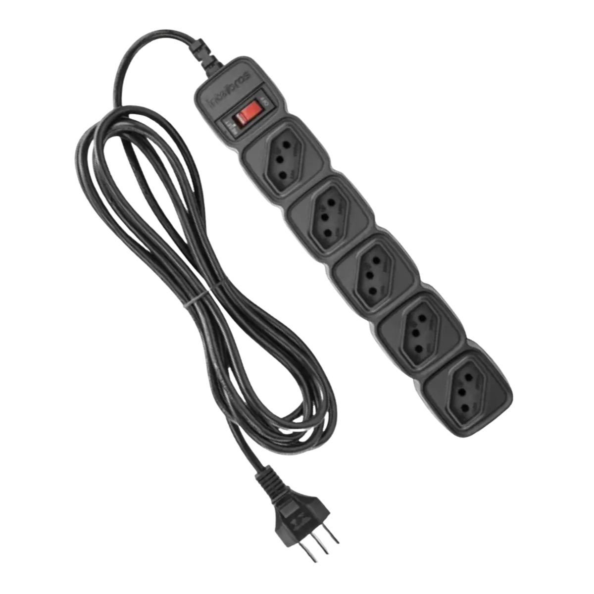 Filtro de Linha com 5 Tomadas EPE 205 Preto 1 Metro Intelbras