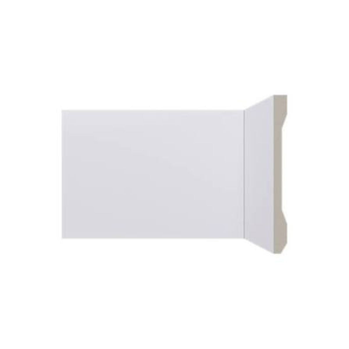 Rodapé Poliestireno Branco 240cm Modelo LEV151 150x13mm Santa Luzia