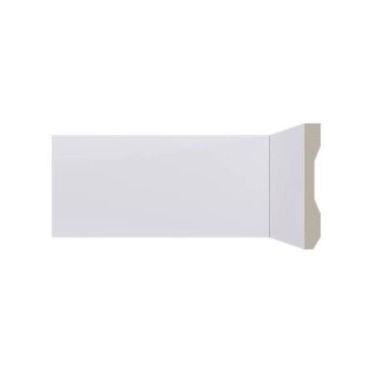 Rodapé Poliestireno Branco 240cm Modelo LEV101 100x13mm Santa Luzia
