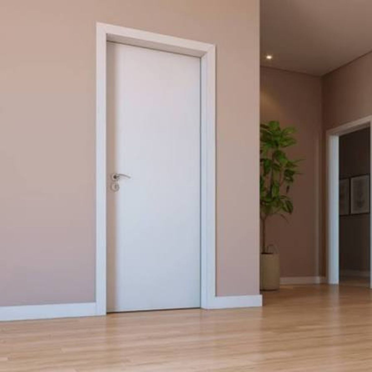 Rodapé Branco Liso 240cm Modelo LEV71 70x13mm Santa Luzia