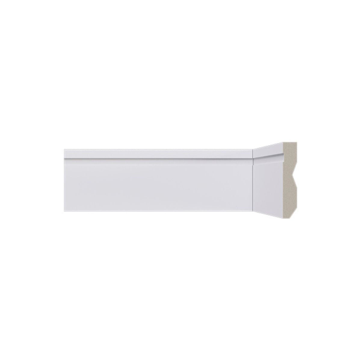 Rodapé Branco Frisado 240cm Modelo LEV72 70x13mm Santa Luzia