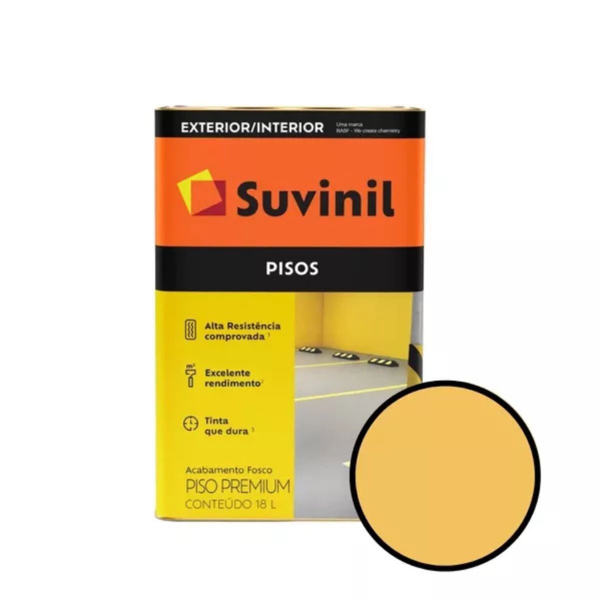 Tinta para Piso Amarelo 18L Suvinil