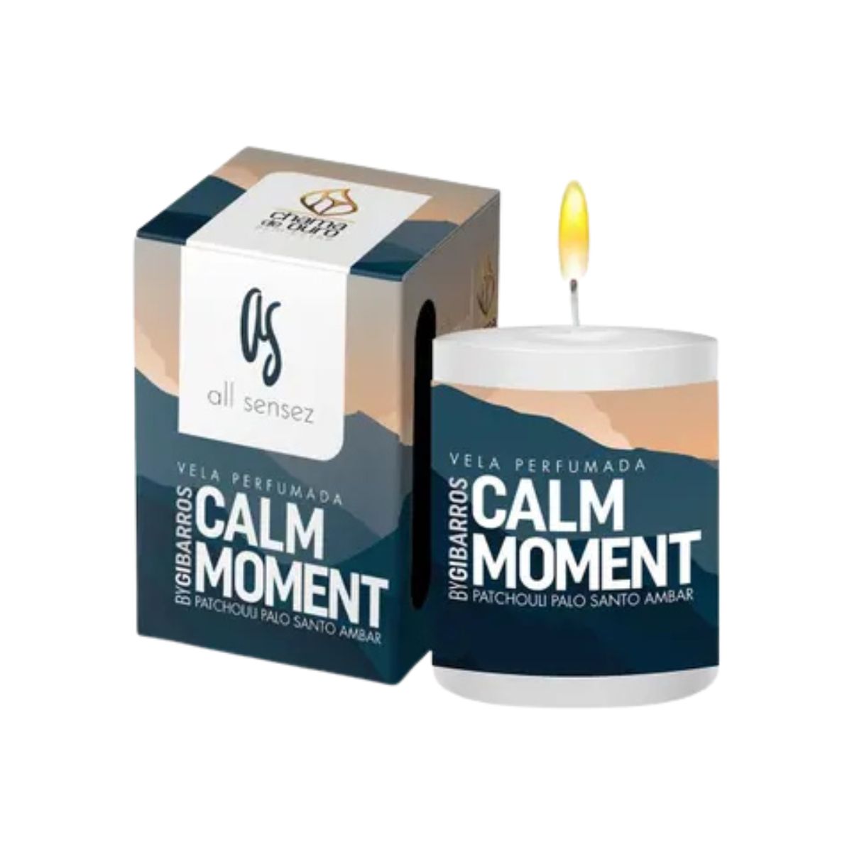 Vela Aromática 60g All Sensez - Calm Moment Chama de Ouro