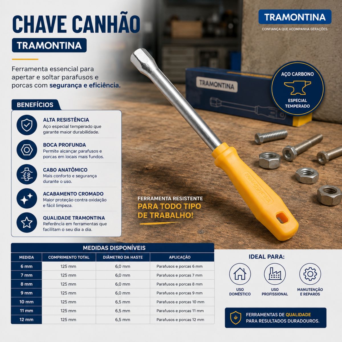 Chave Canhão Tramontina