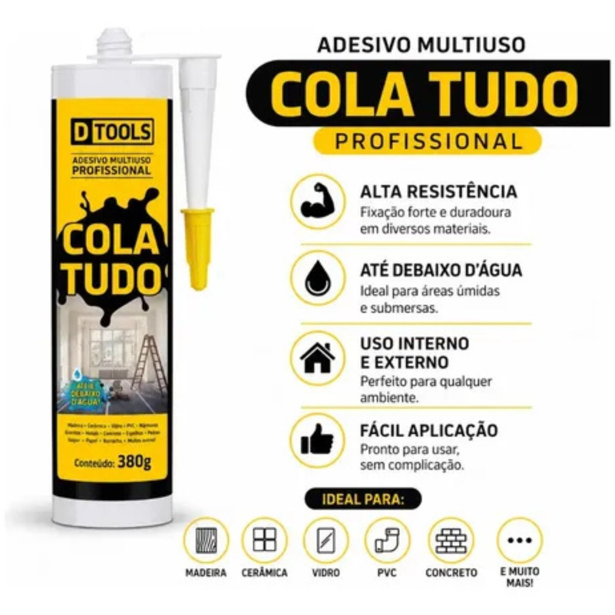Cola Tudo Branco 380 g DTools