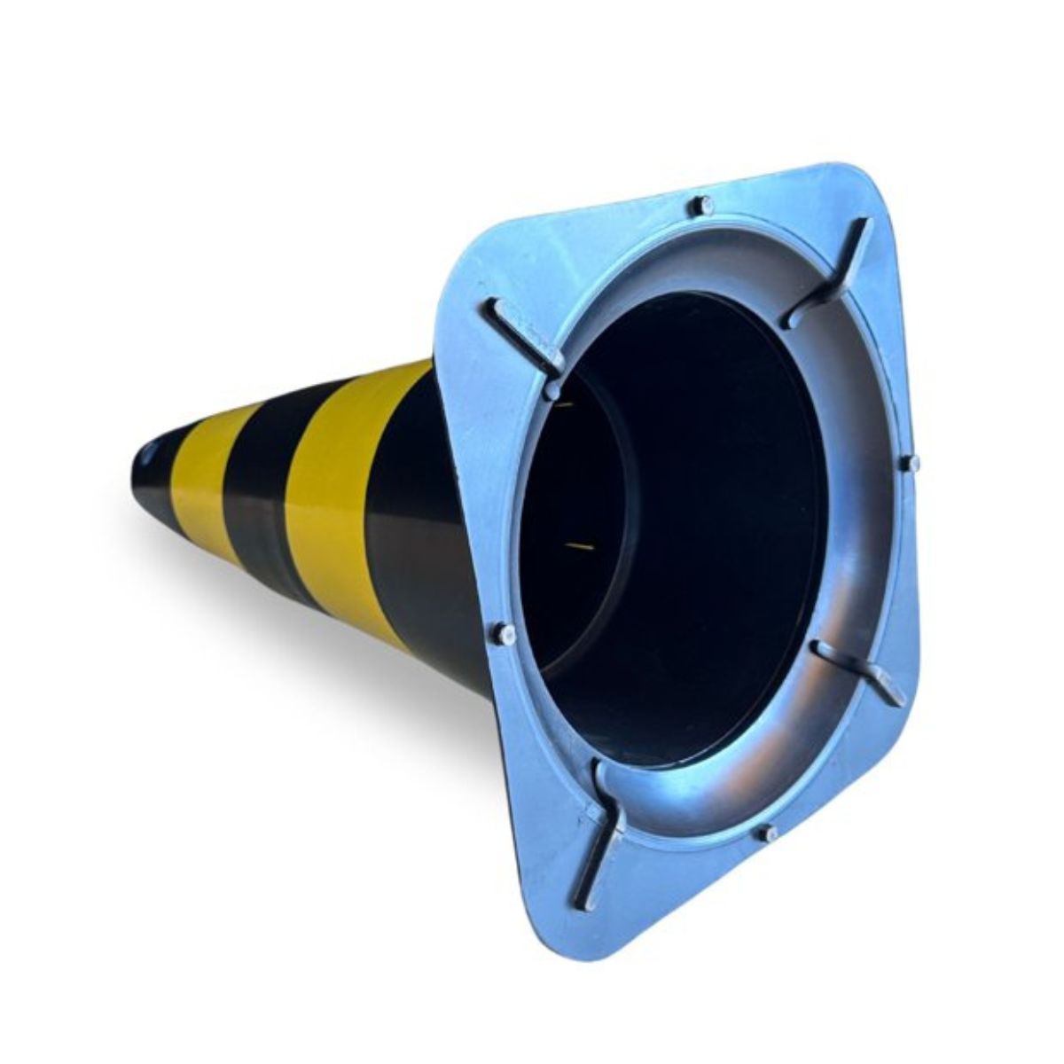 Cone de Sinalização PVC Amarelo e Preto 50 cm Worker