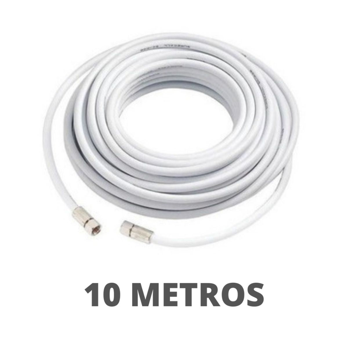 Conjunto Cabo Coaxial 10 Metros RT Comercial