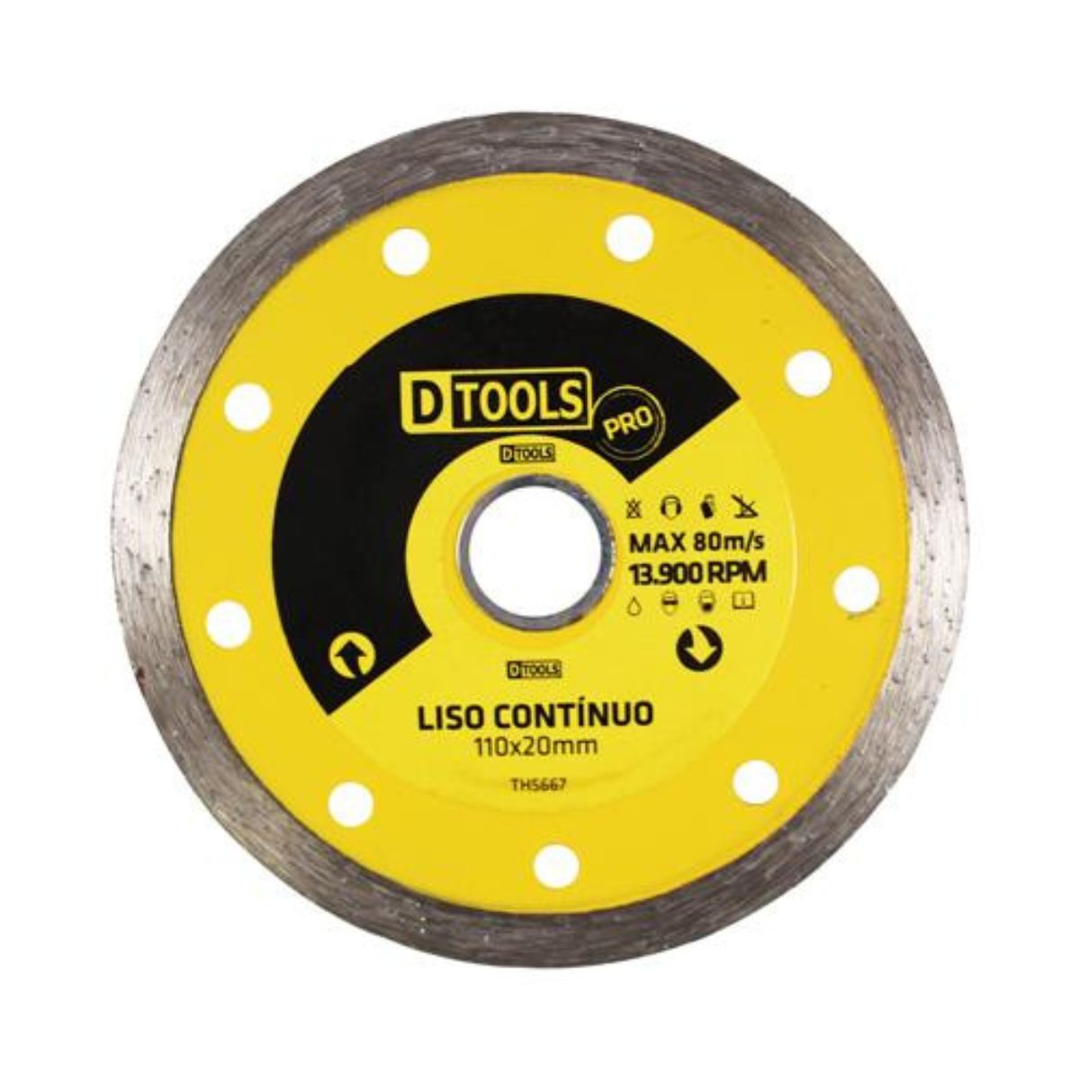 Disco de Corte Diamantado Liso Pro 4.3/8" DTools