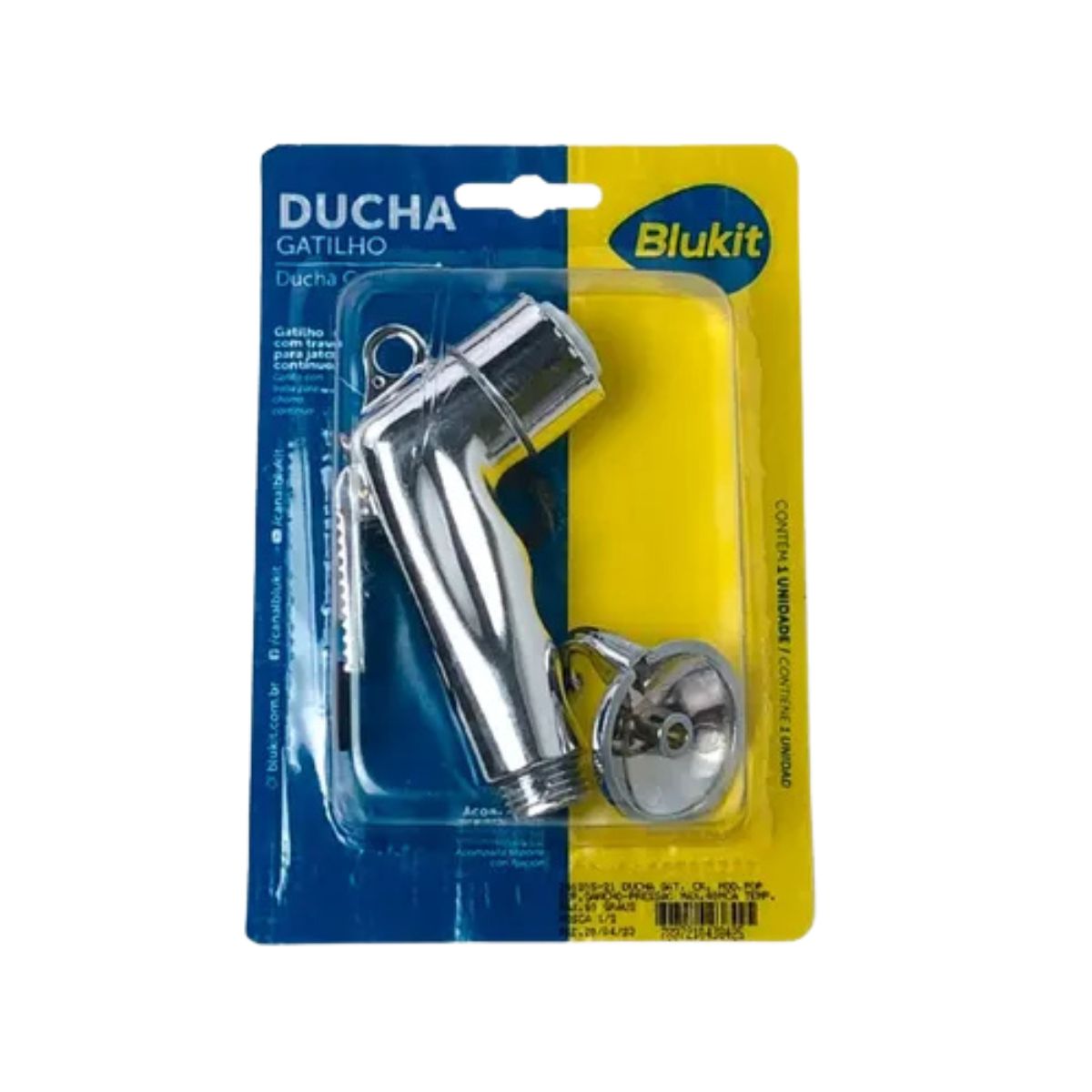 Ducha com Gatilho Cromada Blukit