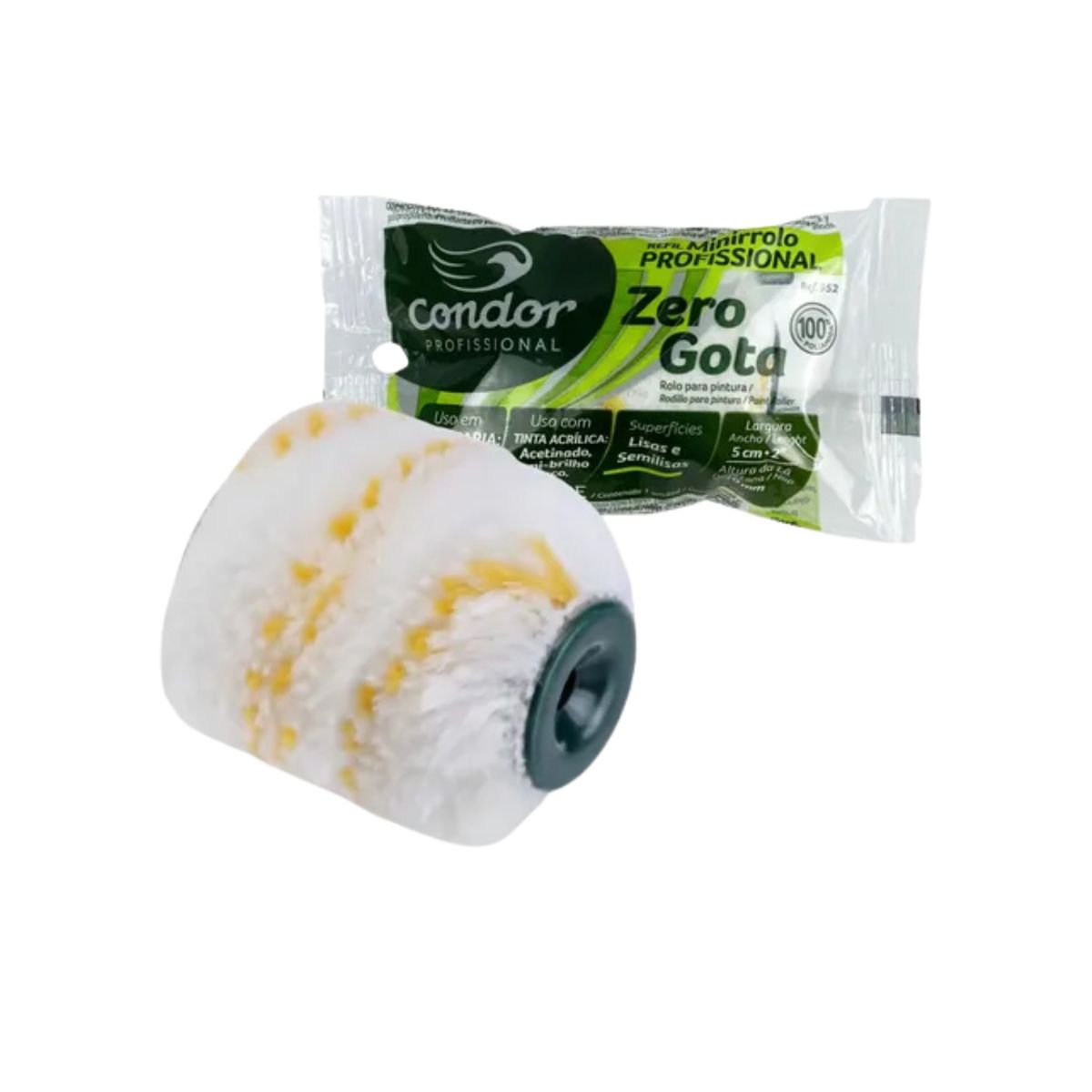 Minirrolo de Lã Zero Gota Refil 5cm Condor