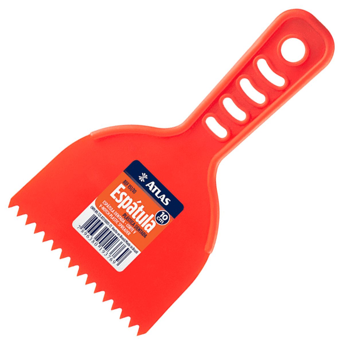 Espátula Plástica Dentada 10 cm Atlas
