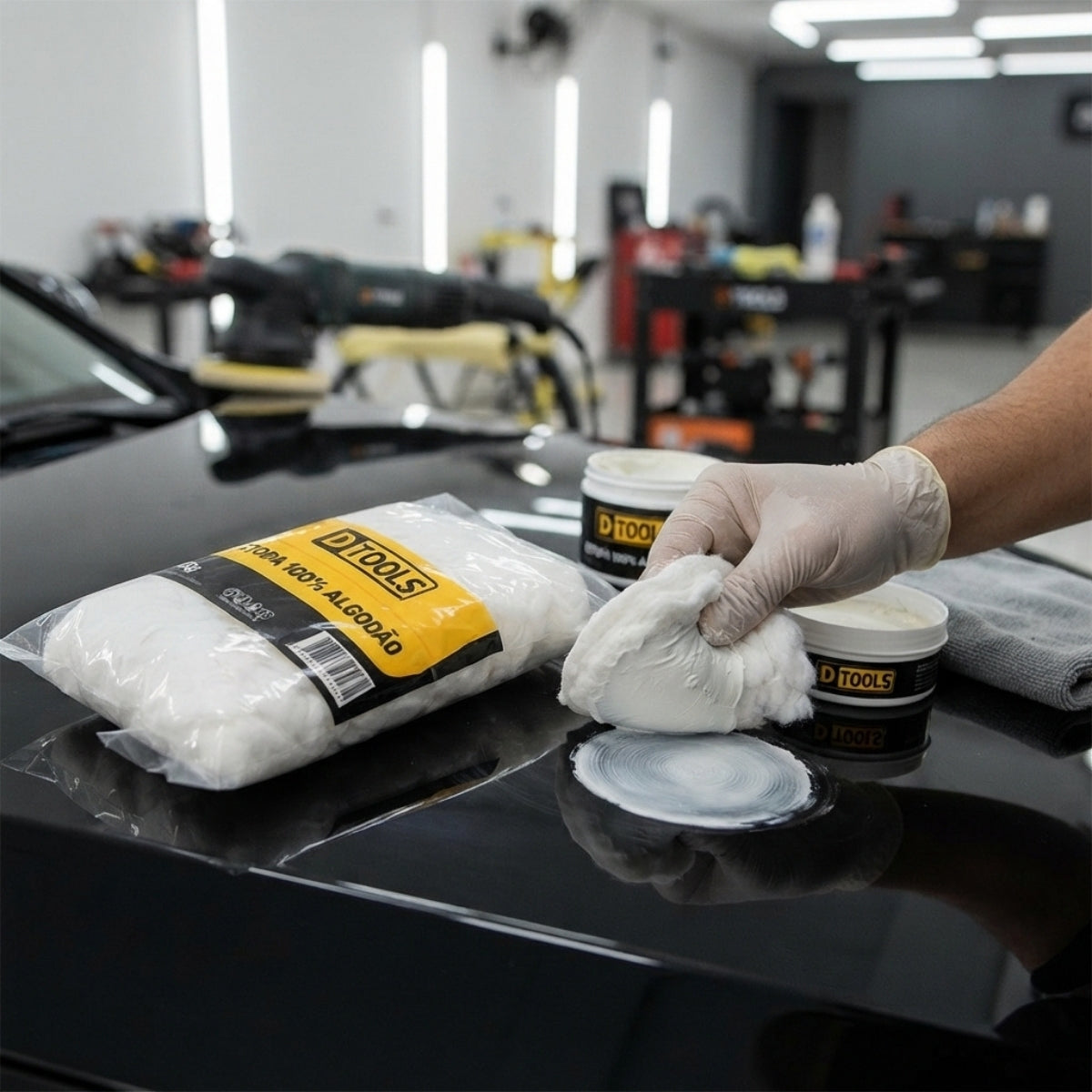 Estopa para Polimento de Algodão 200g Dtools